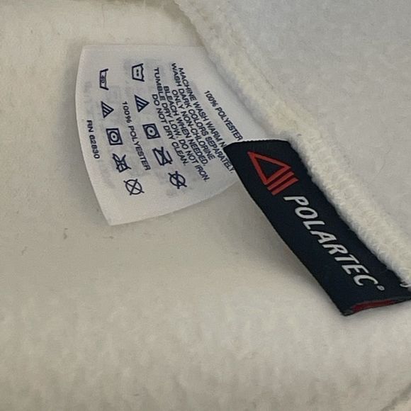 Land’s End Polartec Fleece Large Ivory Color - Picture 2 of 7